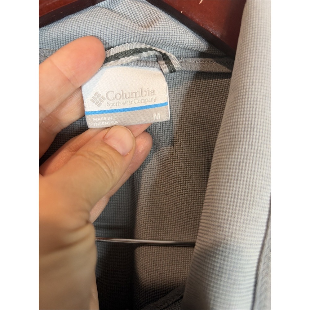 Columbia Lightweight Full Zip‎ Jacket/Windbreaker  Size Medium, Grey - Picture 3 of 6